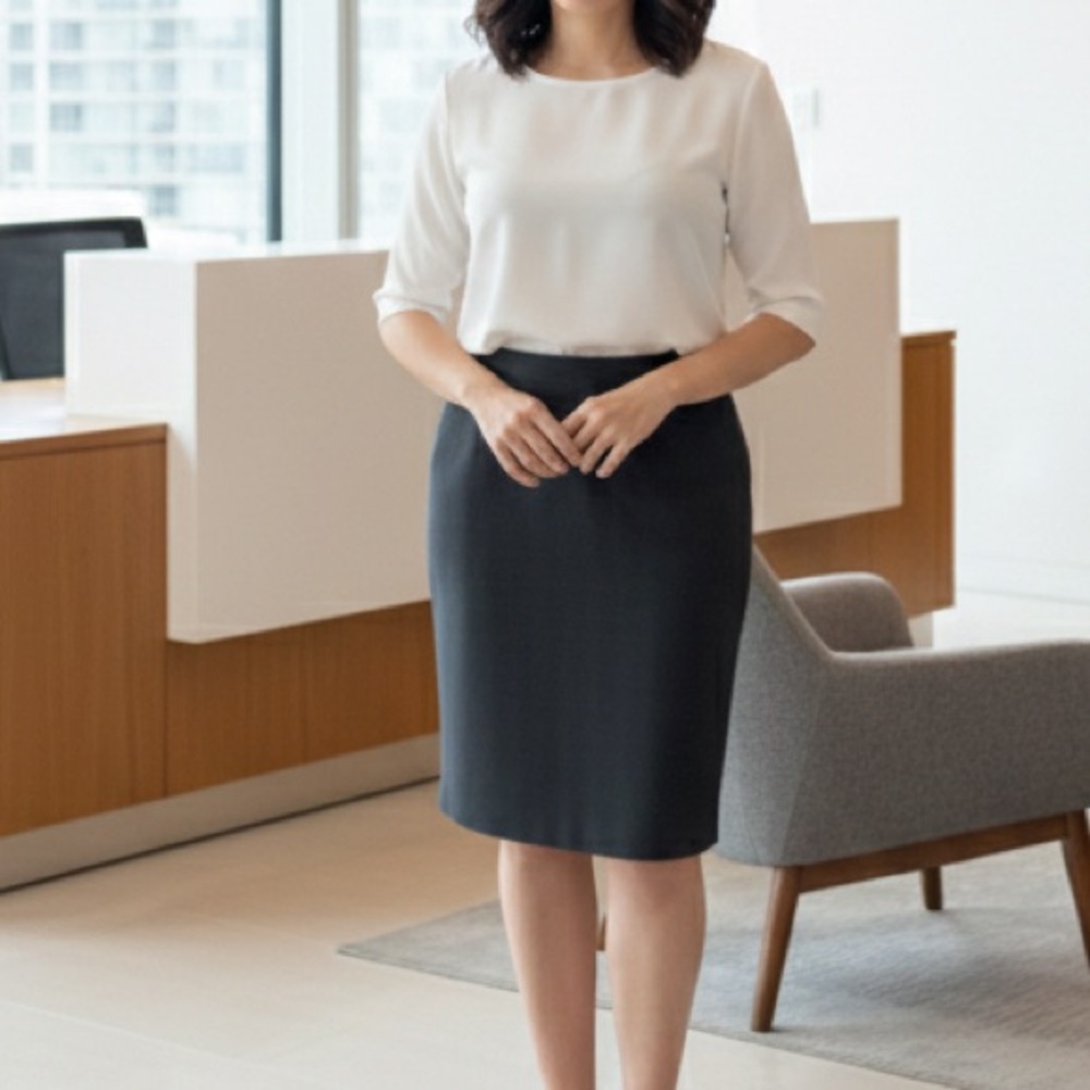 Jones New York Wool Pencil Skirt
